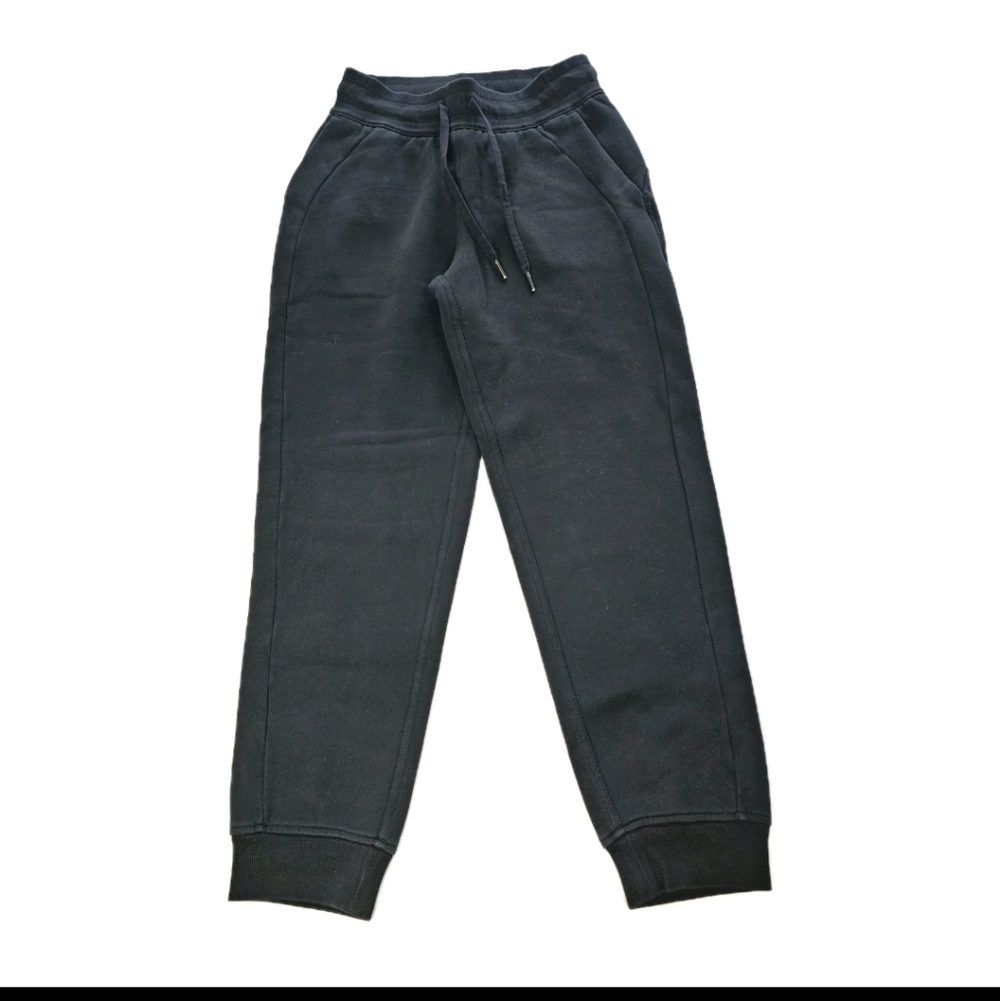 Lululemon Women’s Size 4 Black Sweatpants Joggers, Two Pockets Drawstring Waist